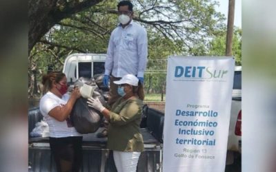 DEIT-SUR dona alimentos e insumos a mil familias